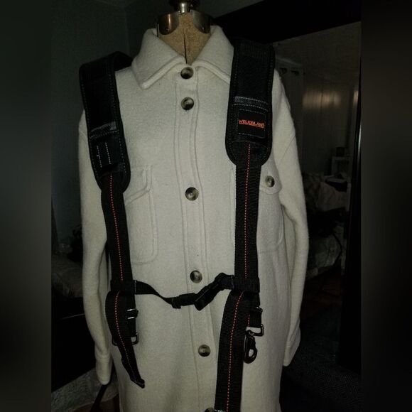 WELKINLAND  Heavy Duty Suspenders Black Harness Carpentry - Picture 5 of 12